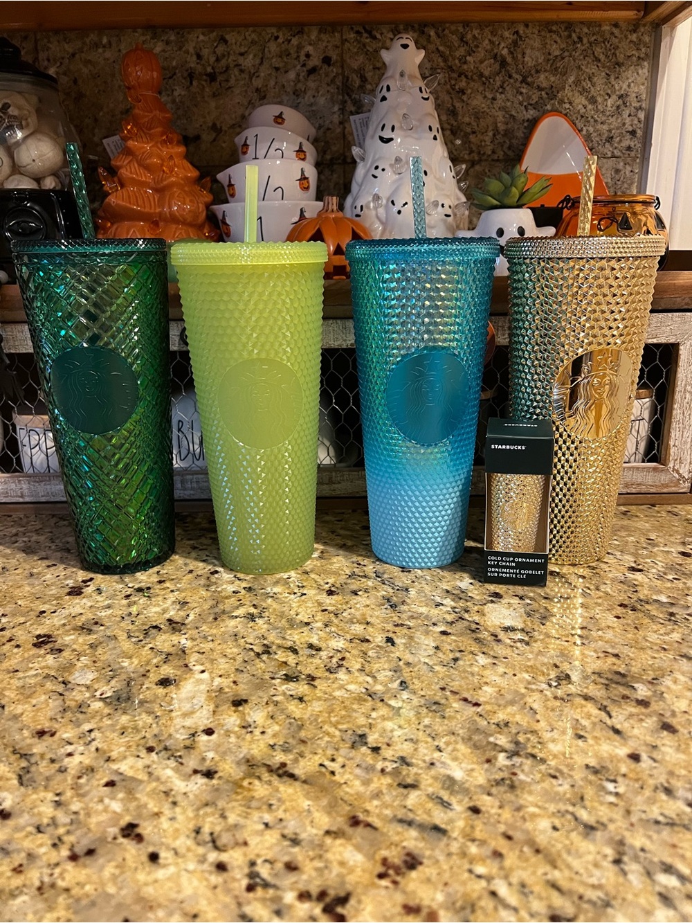 Starbucks Studded Reusable Tumblers in Green, Lime, Turquoise, Gold